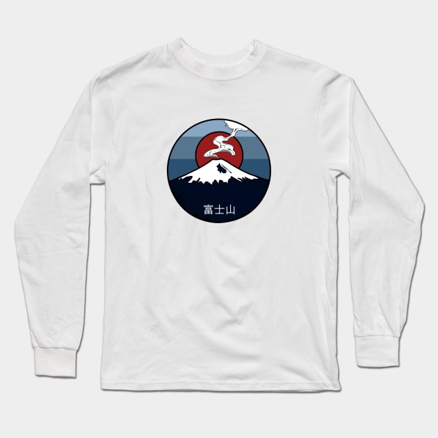 Fuji Japanese Volcano Long Sleeve T-Shirt by ChrisWilson
